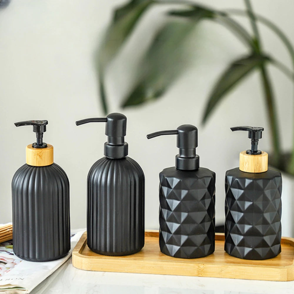 Set de 2 Bouteilles de Luxe avec Plateau Bambou