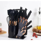 Ensemble d'Ustensiles de Cuisine et Couteaux