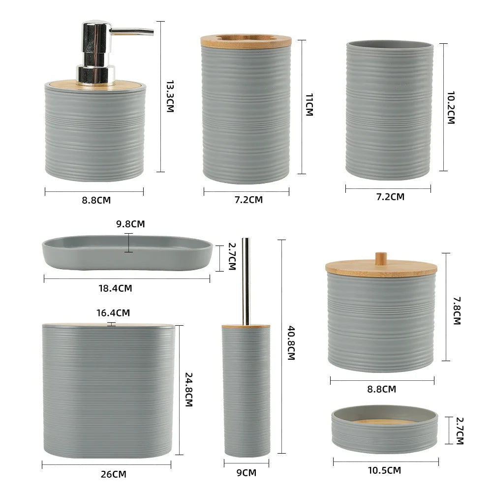 Set Salle de Bain Bambou Luxe