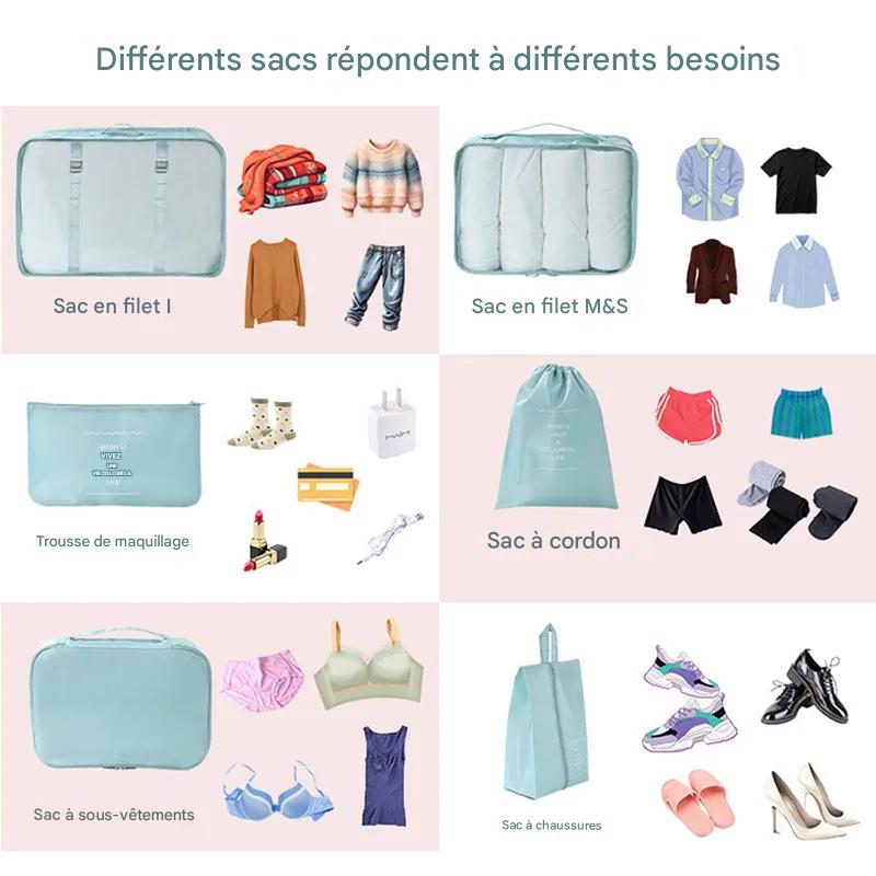 Ensemble de 7 Sacs de Voyage