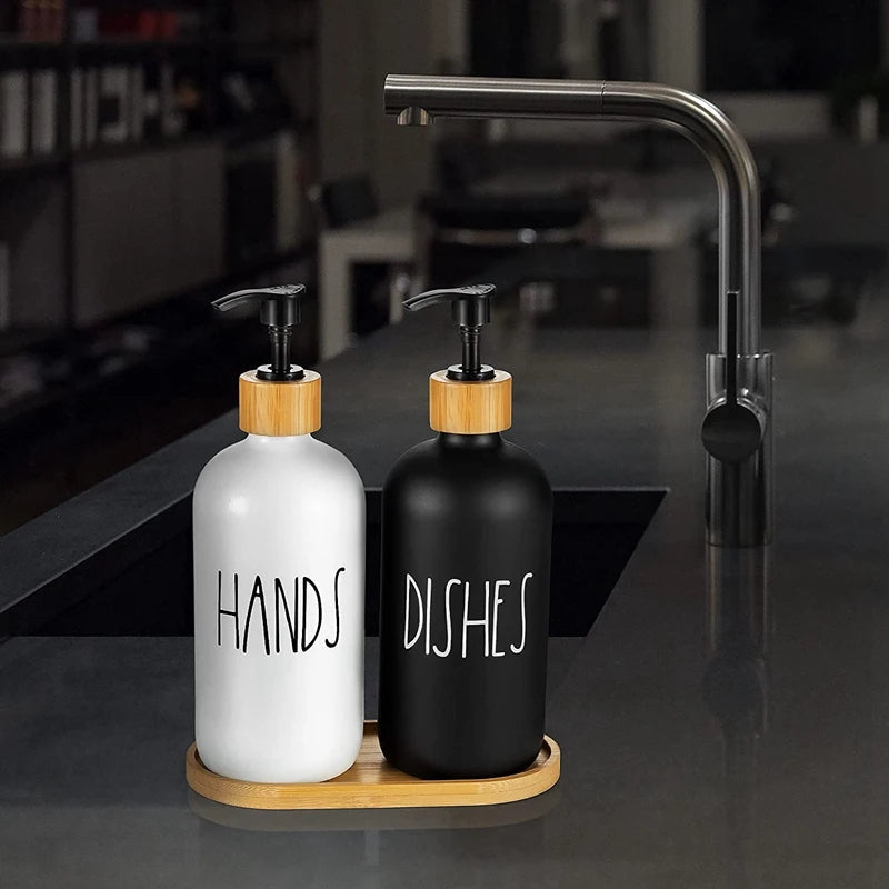 Distributeur de Savon Manuel avec Plateau