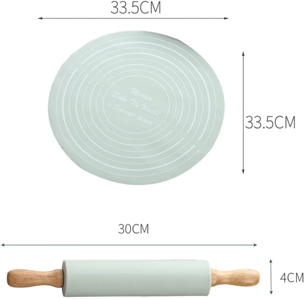 Tapis de Pâte avec Échelle 📏 – Ensemble 2 Pièces