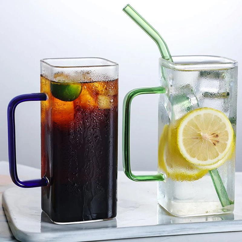 Tasse Carrée en Verre de 400 ml