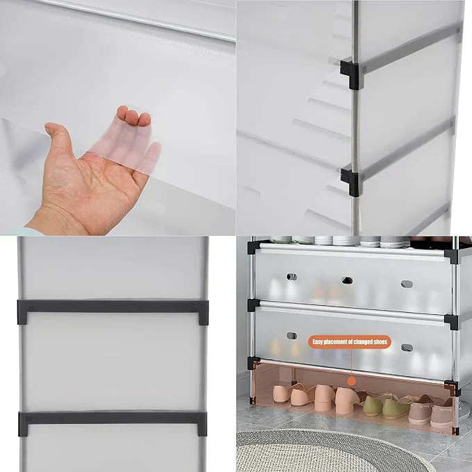 Étagère à chaussures simple à 7 niveaux – Organisateur Pratique et Élé