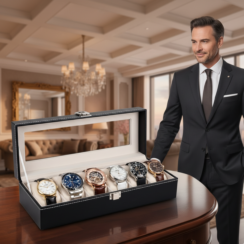 Coffret de Rangement pour Montres de Luxe