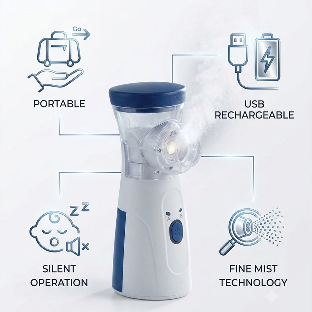 Nébuliseur Portable pour Adultes et Enfants