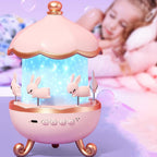 Veilleuse Lapin Carrousel LED Musicale Pour Enfants