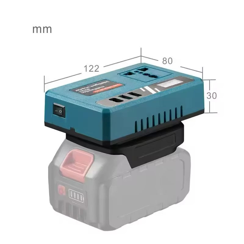 Convertisseur De Batterie Portable Avec 2 Batteries Incluses – Alimentez Vos Appareils Partout