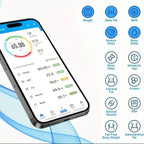 Balance Électronique avec Analyse Complète du Corps et Connexion Bluetooth