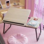 Table de Lit Multifonction avec Porte-Gobelet