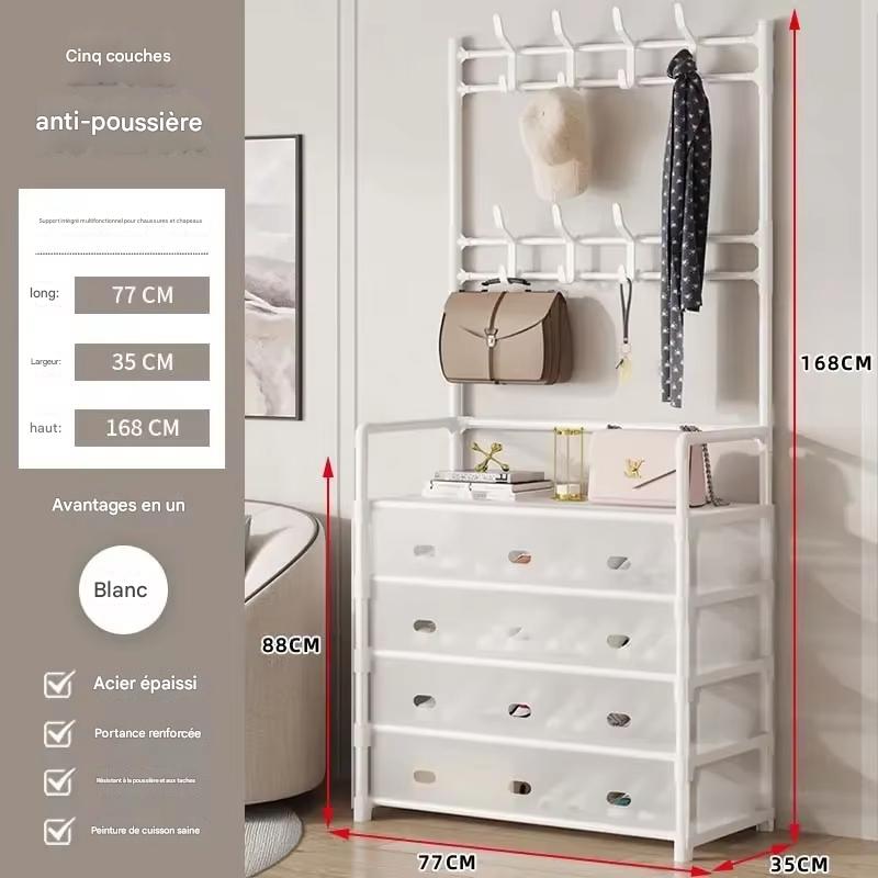 Meuble Chaussures & Chapeaux 5 Niveaux