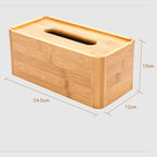 boîte à mouchoirs bambou