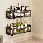 Lot de 5 étagères de rangement murales adhésives