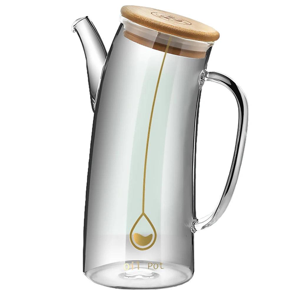 distributeur d’huile en verre