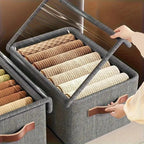 5 Boîte de Rangement Vêtements avec Couvercle