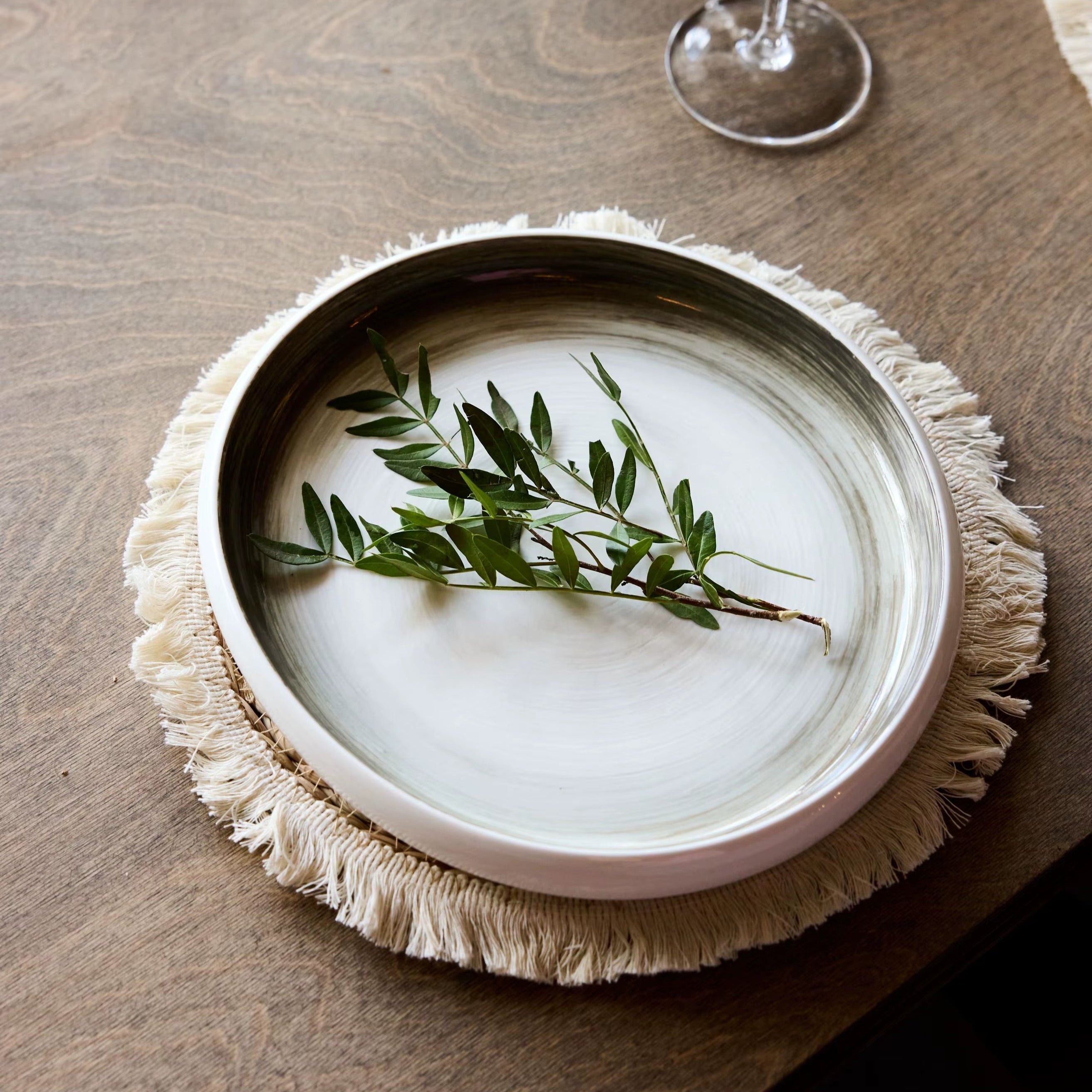 Napperons ronds en rotin – Tissés à la main 🧺 | Lot de 6 pièces ✨