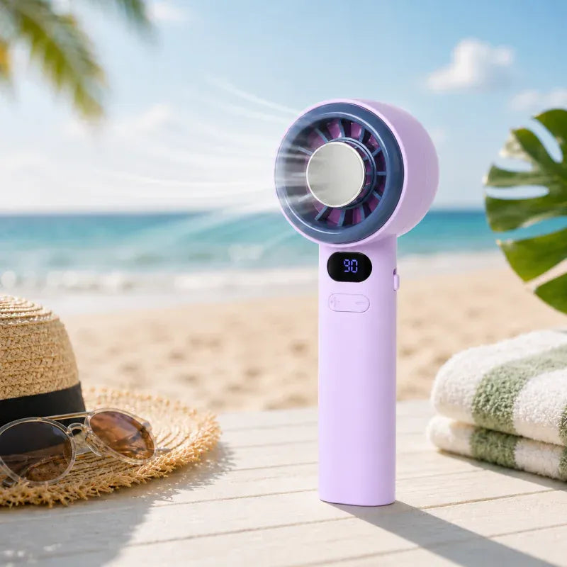 Ventilateur portable sans fil USB Puissant, Compact et Rechargeable