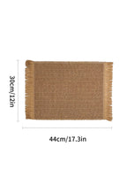 Napperons tressés en papier à franges – Lot de 6 pièces 🧺✨