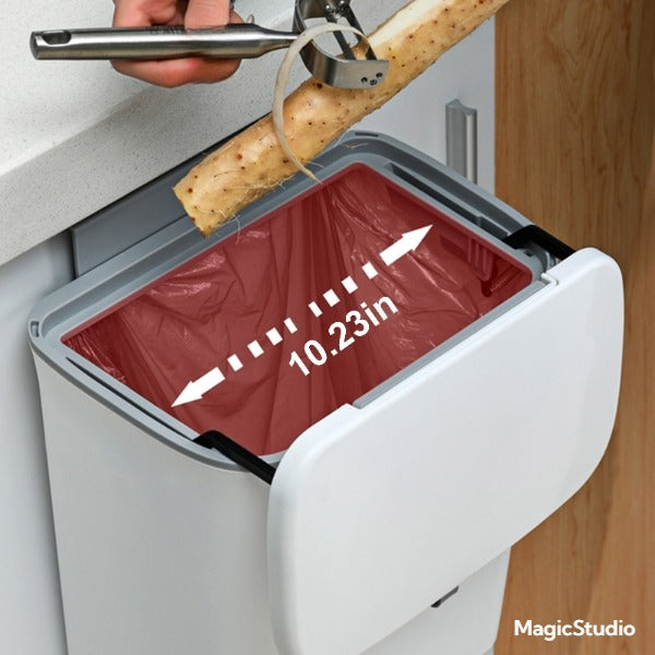 Poubelle Murale Compacte et Écologique pour Cuisine et Salle de Bain