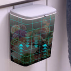 Poubelle Murale Compacte et Écologique pour Cuisine et Salle de Bain