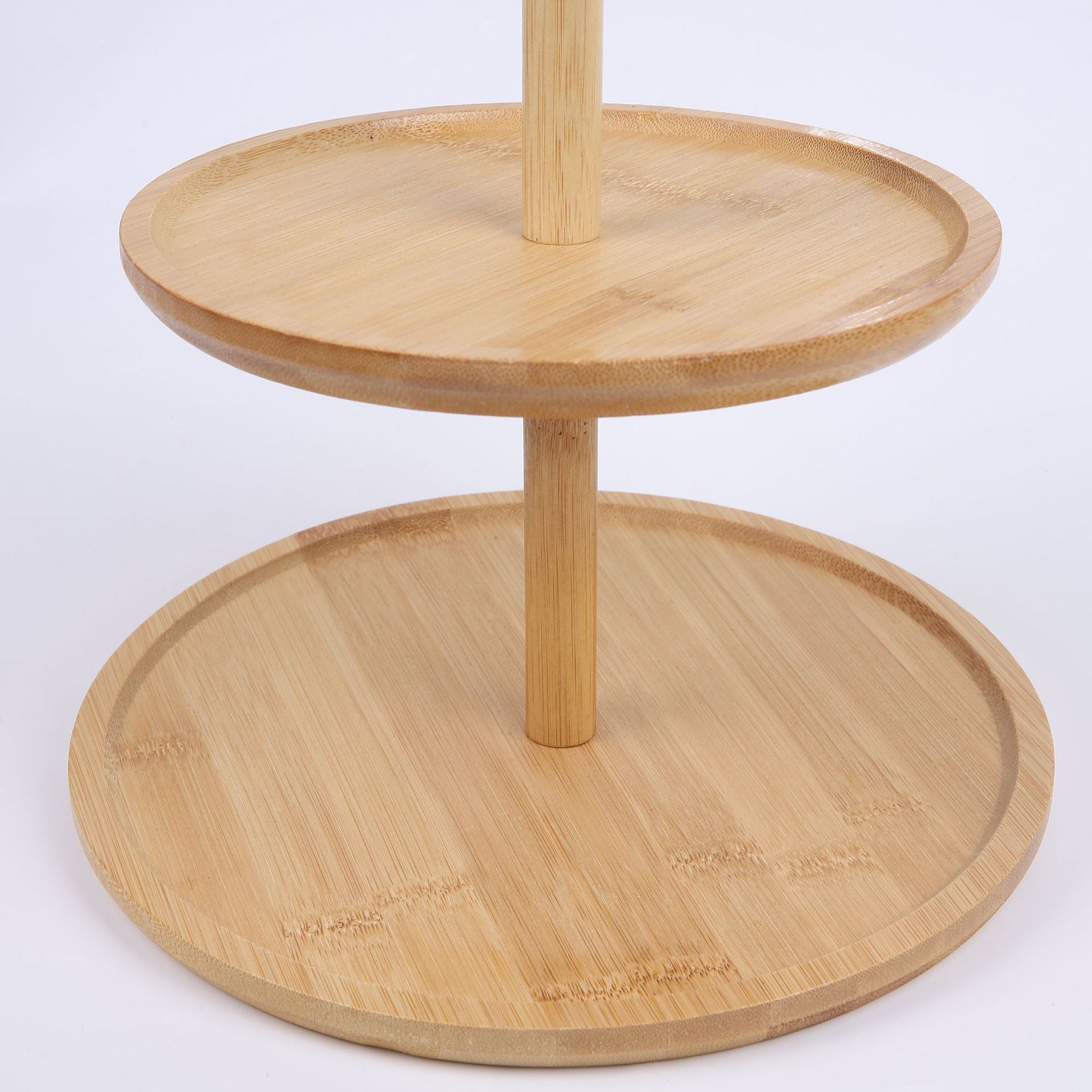 présentoir à gâteau en bambou