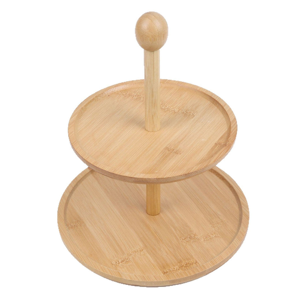 présentoir à gâteau en bambou