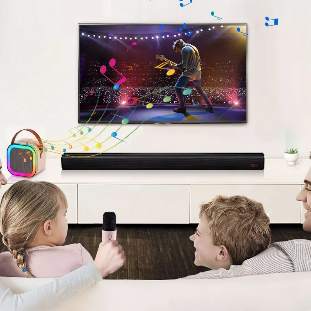 Mini-haut-parleur Portable Karaoké +2 Microphones