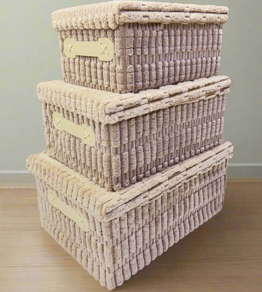 set de 3 boîtes de rangement