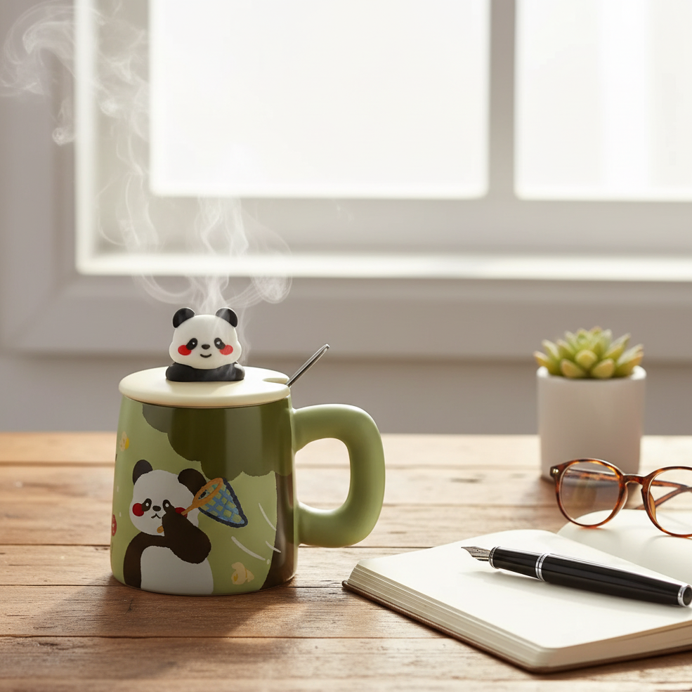 tasse à café avec couvercle